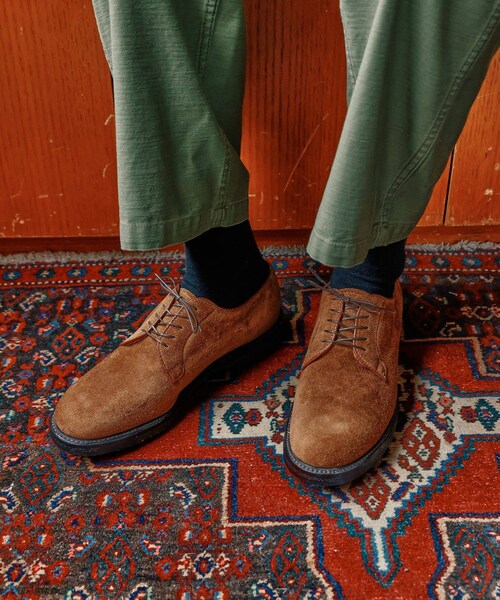 ADAM ET ROPE'（アダムエロペ）の「【ALDEN for WILD LIFE TAILOR】CLIPPER PLAIN TOE　 CALF SUEDE（ドレスシューズ・メンズ・ベージュ・24.5/25.0/26.0/26.5/27.0/28.0）」の8枚目の写真