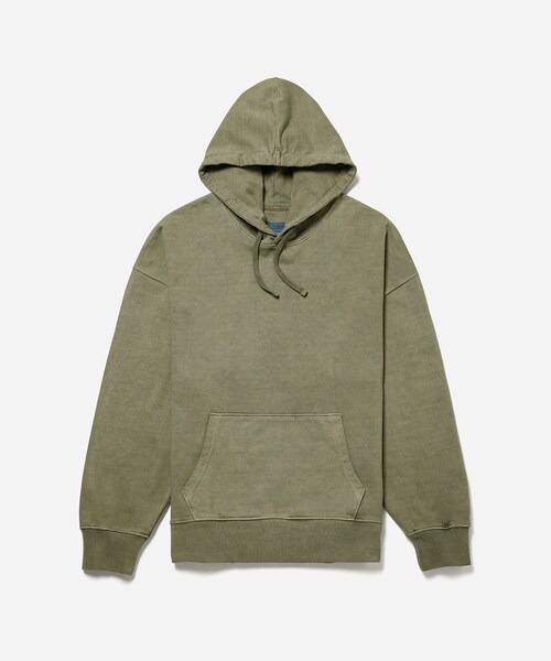 Saturdays NYC（サタデーズ ニューヨークシティ ）の「Warren Pigment Dyed Hoodie（スウェット・レディース・ブラック/オリーブ/レッド・L/M/S/XL/XS）」の14枚目の写真