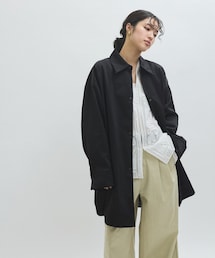 ADAM ET ROPE' | 【EMOELLE】ナイロンサテンシャツブルゾン(ブルゾン)