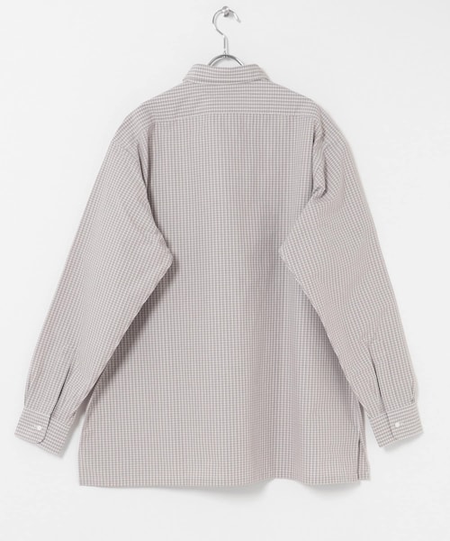 EKAL（エカル）の「nanamica　Micro Plaid Wind Shirts（シャツ/ブラウス・メンズ・Gray(H)/Navy(N)・M/L）」の9枚目の写真