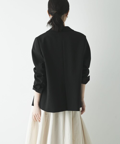 URBAN RESEARCH（アーバンリサーチ）の「リネンライクテーラードジャケット（テーラードジャケット・レディース・BEIGE/BLACK・36/38）」の6枚目の写真