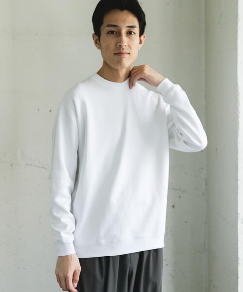 URBAN RESEARCH DOORS（アーバンリサーチドアーズ）の「シルケットダンボールロングスリーブTシャツ（Tシャツ/カットソー・メンズ・WHITE/BROWN/CHARCOAL・M/L）」の5枚目の写真