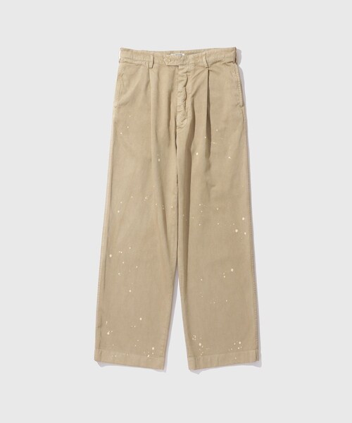 ADAM ET ROPE'（アダムエロペ）の「【AURALEE/オーラリー】GARMENT-DYED FINX LIGHT CHINO ONE-TUCK WIDE PANTS（チノパンツ・メンズ・ブラック/ベージュ・3/4/5）」の7枚目の写真