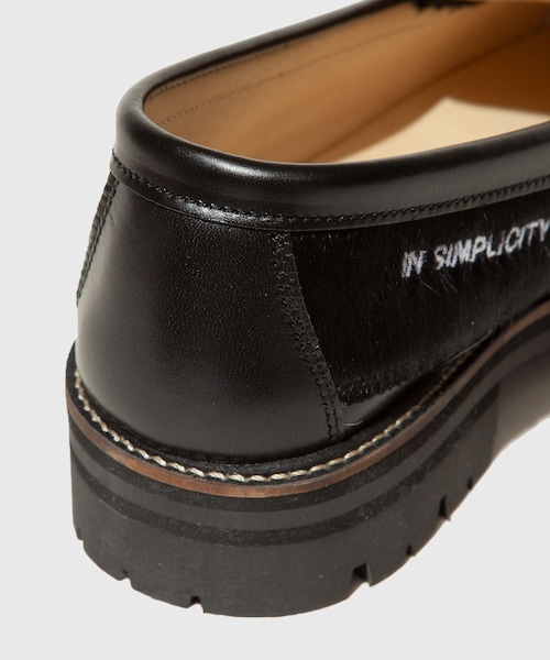 ADAM ET ROPE'(アダムエロペ)の「【KYOU/キョウ】SKOOL Type.3 Hair Calf Leather Embroidered Loafers by HARUTA(ローファー・メンズ・ブラック・25.0/25.5/26.0/26.5/27.0)」の13枚目の写真