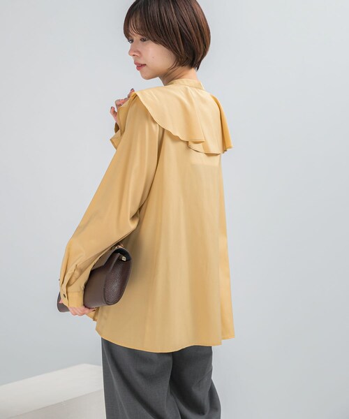 URBAN RESEARCH ROSSO（アーバンリサーチロッソ）の「フリルカラーシャツブラウス（シャツ/ブラウス・レディース・WHITE/YELLOW/BLACK・Free）」の14枚目の写真