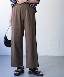 nissen | ＜大きいサイズ＞２４時間ずっと快適かるスルーメッシュワイド切替パンツ（吸汗速乾・イージーケア・ＵＶカット）（セットアップ可能）(パンツ)