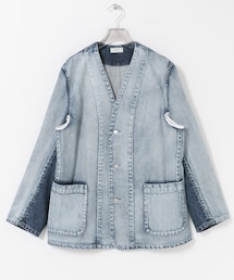 URBAN RESEARCH | Nomat　TWO-TONE DENIM PIPING JACKET(デニムジャケット)