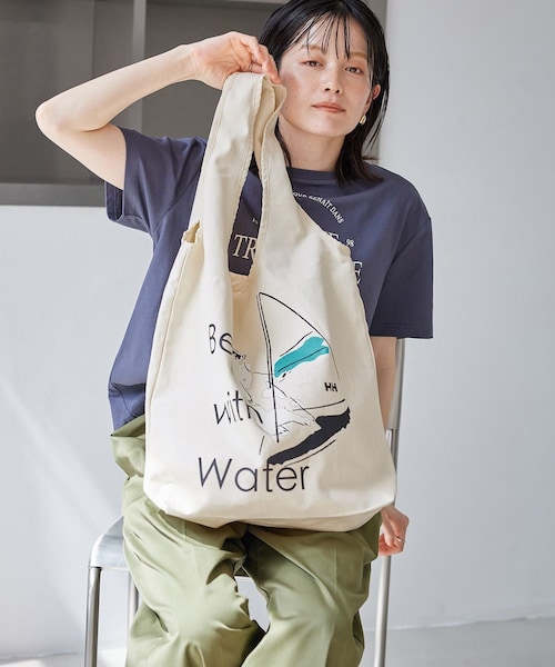 ROPE' PICNIC（ロペピクニック）の「【HERRY HANSEN/へリーハンセン】TEAR DROP TOTE（トートバッグ・レディース・キナリ/キナリ系・F）」の9枚目の写真