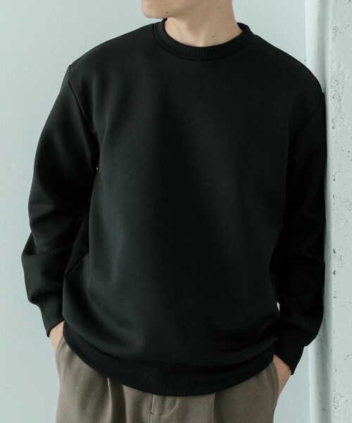 ITEMS URBANRESEARCH（アイテムズ アーバンリサーチ）の「ストレッチダンボール クルーネックプルオーバー（スウェット・メンズ・BEG/BRN/BLK/YEL・M/L）」の8枚目の写真
