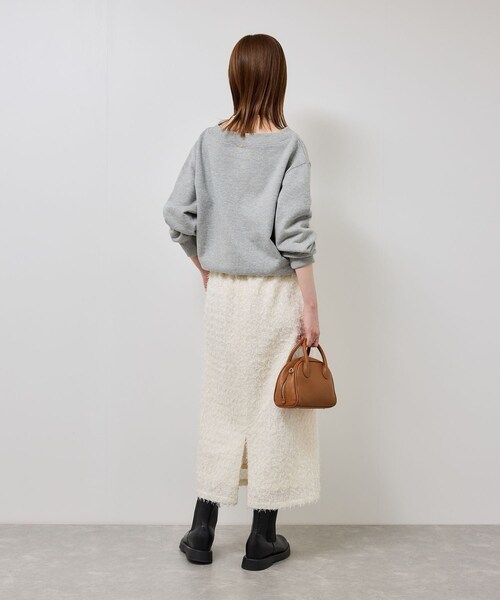 ROPE' PICNIC（ロペピクニック）の「2WAYボートネックスウェット/リンクコーデ（スウェット・レディース・ブラック/ライトグレー/キナリ・F）」の22枚目の写真