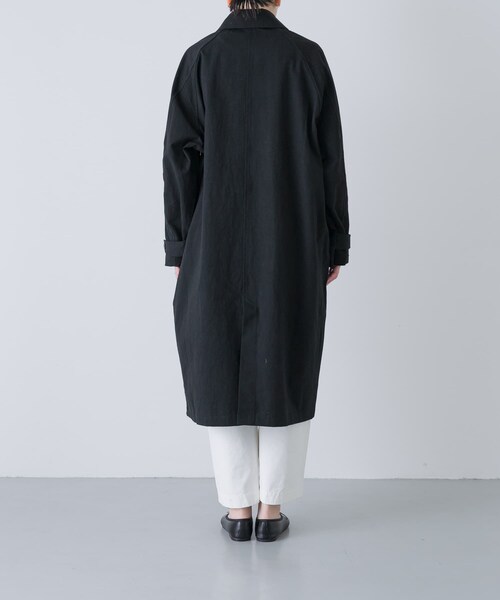 かぐれ(カグレ)の「コットンバルコート(ステンカラーコート・レディース・IVORY/BEIGE/BLACK・Free)」の13枚目の写真