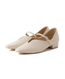 ROPE' PICNIC | スクエアトゥローヒールストラップシューズ(パンプス)