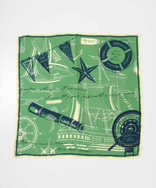 URBAN RESEARCH ROSSO（アーバンリサーチロッソ）の「manipuri　65ボンメール（バンダナ/スカーフ・レディース・GREEN・-）」の3枚目の写真