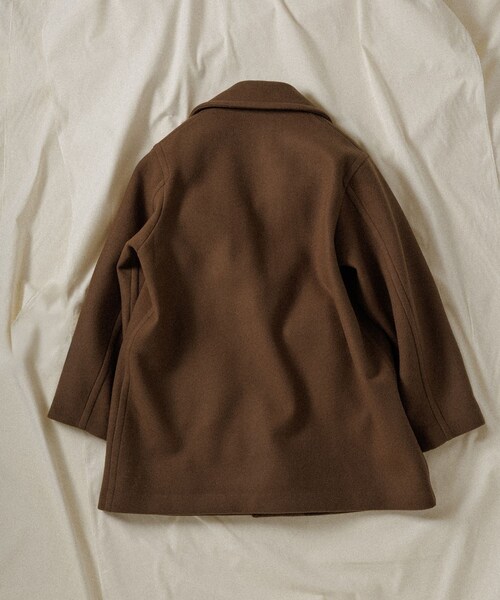 ADAM ET ROPE'（アダムエロペ）の「【WILD LIFE TAILOR】MELTON SHORT COAT（その他アウター・メンズ・ブラウン/ネイビー・L/M）」の7枚目の写真