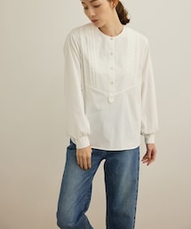 ROPE' | 【洗える】布帛コンビシャツカットソー(Tシャツ/カットソー)