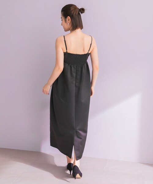 URBAN RESEARCH ROSSO（アーバンリサーチロッソ）の「ANDRESD　RIBBONS DRESS×SHEER TOPS（ワンピース・レディース・NAVY/BLACK・M）」の7枚目の写真