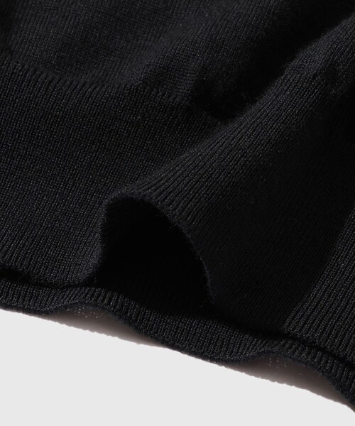 ADAM ET ROPE'（アダムエロペ）の「【BATONER/バトナー】SUPERIOR MERINO CREW NECK（ニット/セーター・メンズ・ブラック・2/3/4）」の10枚目の写真