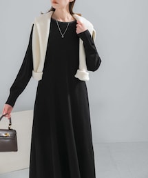 URBAN RESEARCH ROSSO WOMEN | ウォシャブルフレアシルエットニットワンピース(ワンピース)