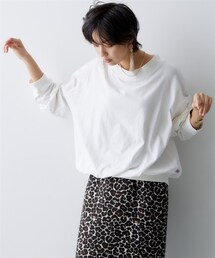 nissen | 大きいサイズＵＳＡコットンゆるシルエットプルオーバー(Tシャツ/カットソー)