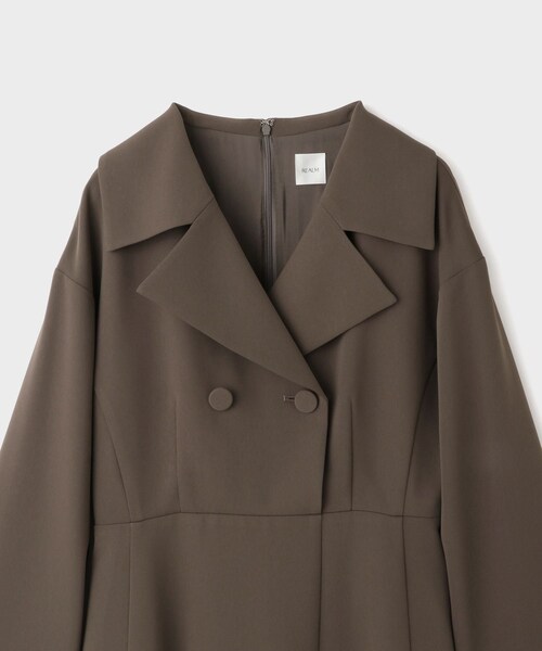 ROPE'(ロペ)の「【一部店舗限定】【REALM(レルム)】COLLARED DRESS|ドレス(ワンピース・レディース・カーキ/ネイビー・36/38)」の15枚目の写真