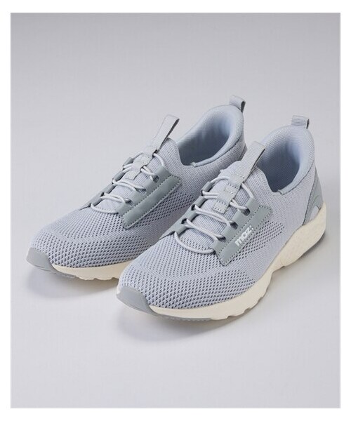 nissen（ニッセン）の「moz（モズ）軽量ニットスニーカー（ワイズ３E）（スニーカー・メンズ・黒/グレー/ベージュ・22.5cm/23.0cm/23.5cm/24.0cm/24.5cm/25.0cm）」の2枚目の写真