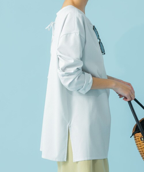 URBAN RESEARCH ROSSO（アーバンリサーチロッソ）の「F by ROSSO　撥水カバーアップ（シャツ/ブラウス・レディース・L/GRAY/BROWN・FREE）」の11枚目の写真