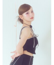 EATME | 【EATME×MISA KUROSAKI】リボンビスチェ（セットアップ可能）(キャミソール)