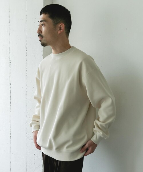 URBAN RESEARCH DOORS(アーバンリサーチドアーズ)の「ワッフルフリースクルーネックプルオーバー(Tシャツ/カットソー・メンズ・ECRU/GRAY/BLACK・M/L)」の16枚目の写真
