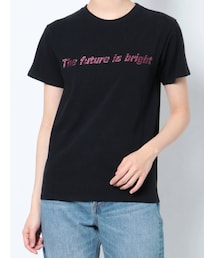 jouetie | ラインストーンロゴフィット Tシャツ(Tシャツ/カットソー)