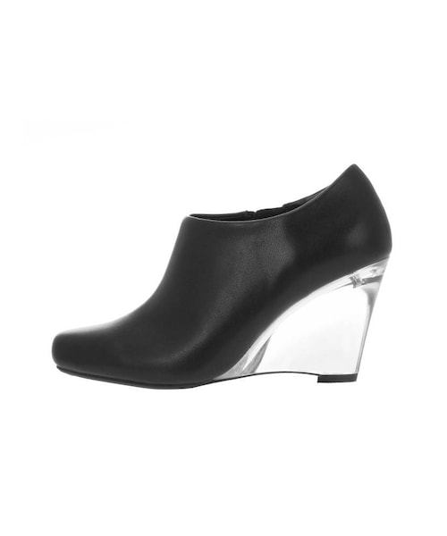 EMODA（エモダ）の「クリアヒールブーティ（ブーティ・レディース・ライトミックス/ブラック・M/S/L）」の2枚目の写真