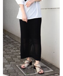 MURUA | クロシェペンシルスカート(スカート)