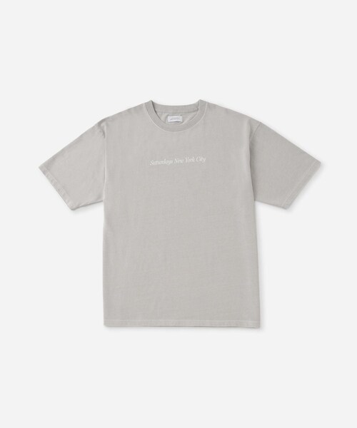 Saturdays NYC（サタデーズ ニューヨークシティ ）の「Pigment Dyed Headline SS T-Shirt（Tシャツ/カットソー・レディース・キナリ/グリーン/オレンジ・L/M/S/XL）」の2枚目の写真