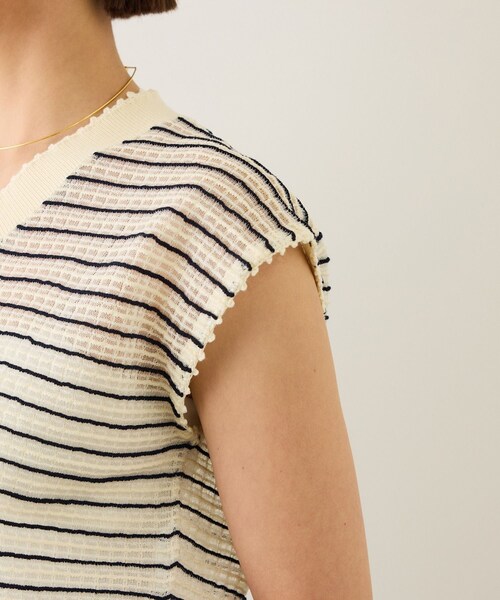 ROPE'（ロペ）の「ピンタックサマーノースリーブニット/イージーケア（ニット/セーター・レディース・ホワイト系/クリーム・F）」の19枚目の写真