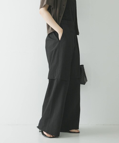 URBAN RESEARCH(アーバンリサーチ)の「『吸水速乾/UVカット』『別注』THOUSAND MILE×URBAN RESEARCH DETACHABLE PANTS(その他パンツ・レディース・BLACK/NAVYSTRIPE・M/L)」の4枚目の写真