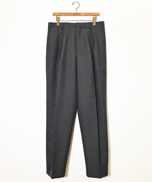 【AURALEE】BLUEFACED WOOL WIDE SLACKS