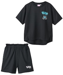 nissen（ニッセン）の「【Pinklatte sport】セットアップスーツ（半袖トップス+ショートパンツ）（女の子）（スポーツグッズ・キッズ）」