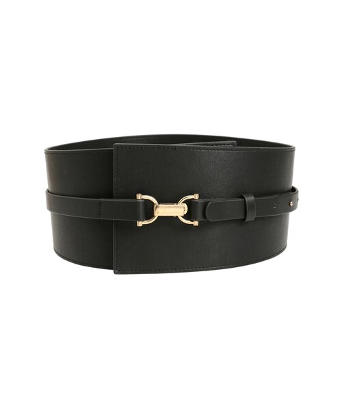 MERCURYDUO（マーキュリーデュオ）の「ビット付きコルセットベルト（ベルト・レディース・アイボリー/ブラック・F）」の2枚目の写真