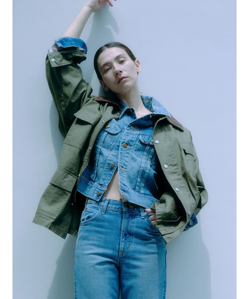 Ungrid（アングリッド）の「コーデュロイコンビカバーオール（カバーオール・レディース・カーキ/キャメル・F）」の2枚目の写真