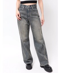 EVRIS | ウエストビジューワイドデニムパンツ(デニムパンツ)