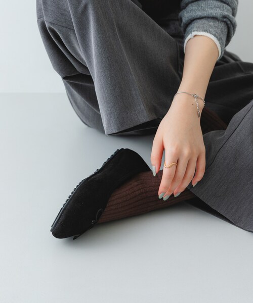 RODE SKO（ロデスコ）の「撥水フラッフィーバレエシューズ（バレエシューズ・レディース・BLACK/DARK BROWN/MOCHA・36/37/38/39）」の13枚目の写真