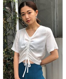 EMODA | フロントギャザートップ(Tシャツ/カットソー)