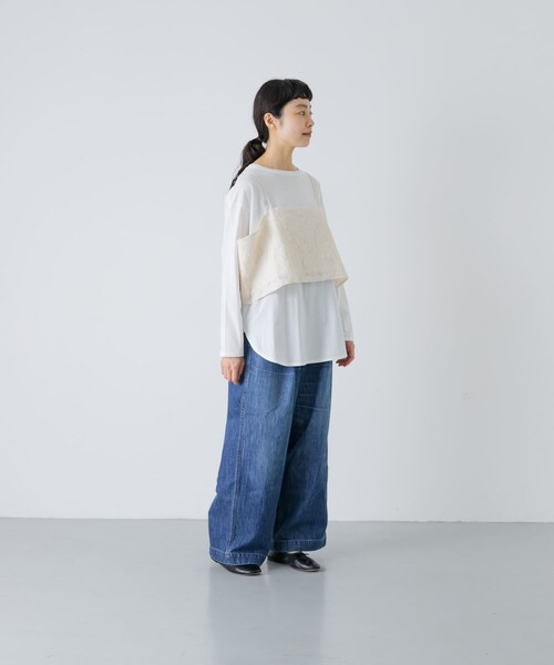 かぐれ(カグレ)の「カッティング刺繍キャミソール(キャミソール・レディース・IVORY・Free)」の7枚目の写真