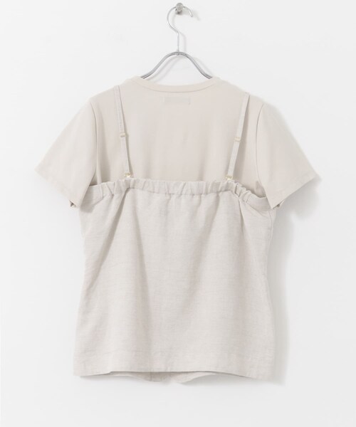 URBAN RESEARCH ROSSO（アーバンリサーチロッソ）の「F by ROSSO　リネン混ビスチェ+半袖Tシャツ（Tシャツ/カットソー・レディース・CCL×BLK/BEG×BEG/CHECK×OFF・FREE）」の17枚目の写真