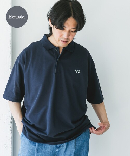 URBAN RESEARCH DOORS（アーバンリサーチドアーズ）の「『XLサイズ/WEB限定』『別注』PENNEYS×DOORS　THE FOX 鹿の子 ポロシャツ（ポロシャツ・メンズ・ASH GRAY/PURPLE/STEEL BLUE/NAVY・M/L/XL）」の2枚目の写真