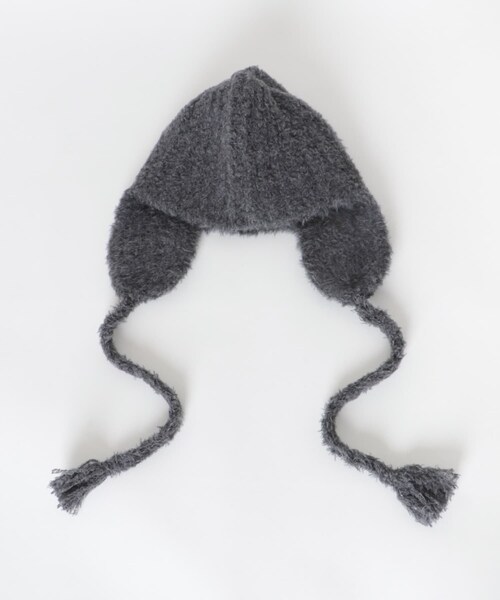 URBAN RESEARCH DOORS(アーバンリサーチドアーズ)の「KIJIMA TAKAYUKI POODLE FUR EAR BEANIE(ニットキャップ/ビーニー・レディース・D.GRAY・one)」の2枚目の写真