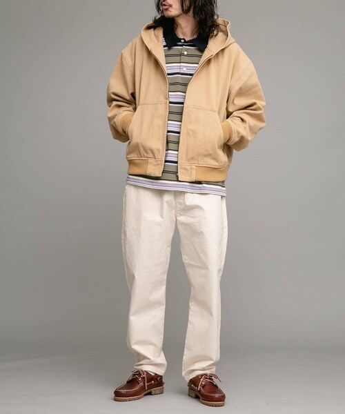 URBAN RESEARCH Sonny Label（アーバンリサーチサニーレーベル）の「ダックフーデッドショートブルゾン（ブルゾン・メンズ・キャメル/ブラック・M/L）」の17枚目の写真