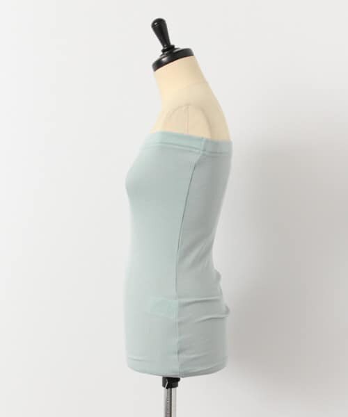 KBF（ケイビーエフ）の「リブベアトップ（チューブトップ・レディース・TOP GRAY/OFF/LIGHT BLUE/BLACK/NAVY・one）」の8枚目の写真
