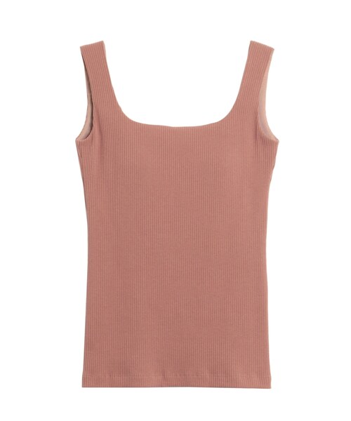 ELENDEEK（エレンディーク）の「SQUARE NECK PAD TANK TOP（Tシャツ/カットソー・レディース・オフホワイト/ライトグレー/グレー/ブラック/ピンク/イエロー/ネイビー/パープル/ブラウン/ベージュ・F）」の22枚目の写真