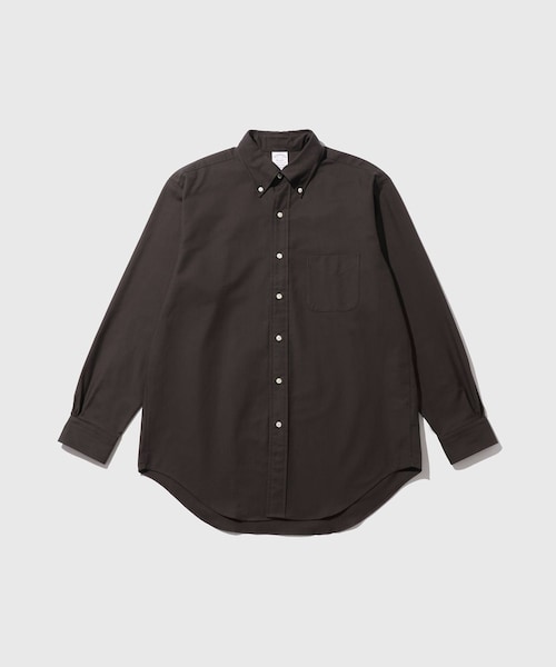 ADAM ET ROPE'(アダムエロペ)の「《別注》【Brooks Brothers/ブルックス ブラザーズ】EX NOIR OX BD SHIRTS(シャツ/ブラウス・メンズ・チャコール・L/M/S)」の1枚目の写真