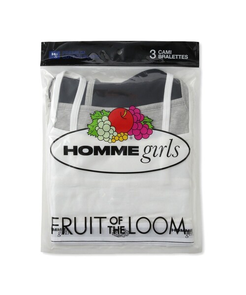 ADAM ET ROPE'(アダムエロペ)の「【HOMME girls×FRUIT OF THE LOOM】Cami Bralette (3-Pack)(ブラジャー・レディース・その他・S)」の3枚目の写真